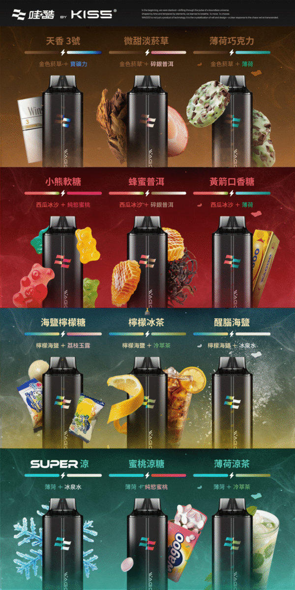 新品上市【WAGOO❣️哇酷拋棄式6500口❣️】by KIS5 的高端品牌 【滿10送1】