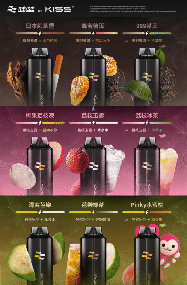 新品上市【WAGOO❣️哇酷拋棄式6500口❣️】by KIS5 的高端品牌 【滿10送1】